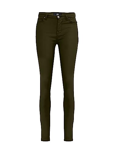 LTB Jeans Damen Jeans Florian B- Jeans Damen Skinny aus Baumwollmischung mit Reißverschluss Hohe Taille in Grün - Größe 26W/30L von LTB Jeans