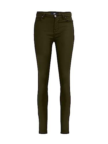 LTB Jeans Damen Jeans Florian B- Jeans Damen Skinny aus Baumwollmischung mit Reißverschluss Hohe Taille in Grün - Größe 34W/32L von LTB Jeans