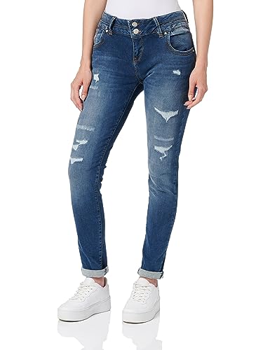 LTB Jeans Damen Jeans Julita X - Jeans Damen Skinny aus Baumwollmischung Skinny Denim Dunkel mit Reißverschluss Niedrige Taille - Blau von LTB Jeans