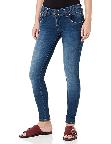LTB Jeans Damen Jeans Julita X - Jeans Damen Skinny aus Baumwollmischung Skinny Denim Dunkel mit Reißverschluss Niedrige Taille - Blau von LTB Jeans