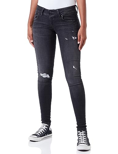 LTB Jeans Damen Jeans Julita X - Jeans Damen Skinny aus Baumwollmischung Skinny Denim Dunkel mit Reißverschluss Niedrige Taille - Grau von LTB Jeans