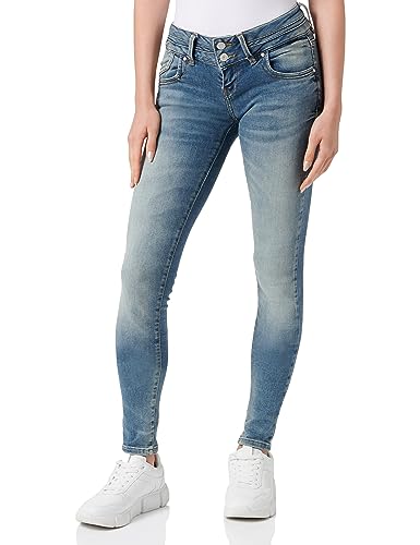 LTB Jeans Damen Jeans Julita X - Jeans Damen Skinny aus Baumwollmischung Skinny Denim Light mit Reißverschluss Niedrige Taille - Blau von LTB Jeans