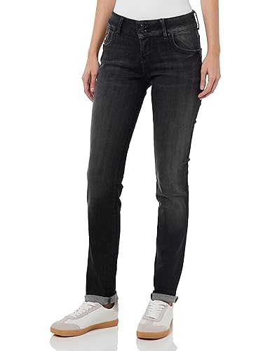 LTB Jeans Damen Jeans Molly M - Jeans Damen Slim aus Baumwollmischung Slim Denim Dunkel mit Reißverschluss Mittlere Taille - Grau von LTB Jeans