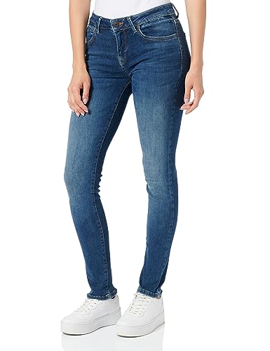 LTB Jeans Damen Jeans Nicole - Jeans Damen Slim aus Baumwollmischung Slim Denim Dunkel mit Reißverschluss Mittlere Taille - Blau von LTB Jeans