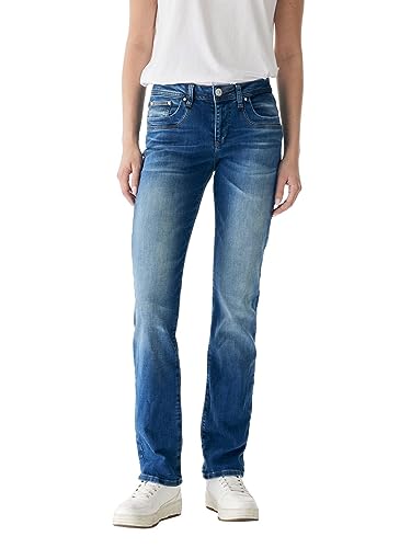 LTB Damen Jeans Vilma Bootcut - Blau - Angellis Wash W26-W34 Baumwolle Stretch, Größe:26W / 32L, Farbvariante:Angellis Wash 50670 von LTB