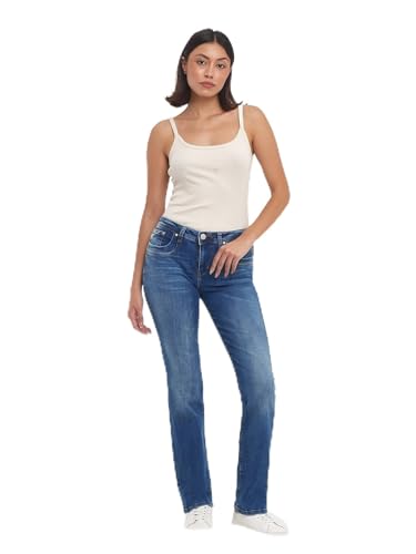 LTB Damen Jeans Vilma Bootcut - Blau - Angellis Wash W26-W34 Baumwolle Stretch, Größe:27W / 30L, Farbvariante:Angellis Wash 50670 von LTB Jeans