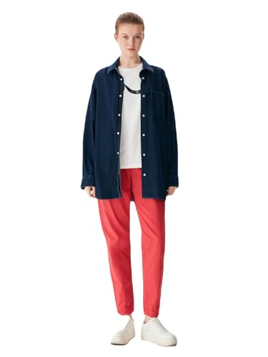 LTB Jeans Damen Jeanshemd Nilsa - Jeanshemd Damen mit Knopfleiste und lockerer Passform hergestellt aus Baumwolle - Blau Größe XS von LTB Jeans
