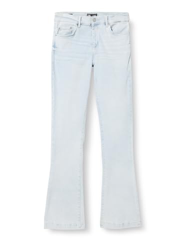 LTB Jeans Damen Jeanshose Fallon - Jeans Damen mit Reißverschluss und einfachen 5 Taschen, Flacher Vorderseite und mittlerer Taille aus Baumwollmischung - Hell Blau Größe 34/30 von LTB Jeans