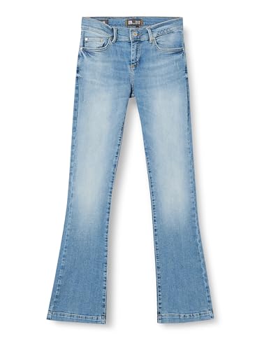 LTB Jeans Damen Jeanshose Fallon - Jeans Damen mit Reißverschluss und einfachen 5 Taschen, Flacher Vorderseite und mittlerer Taille aus Baumwollmischung - Mittel Blau Größe 26/32 von LTB Jeans