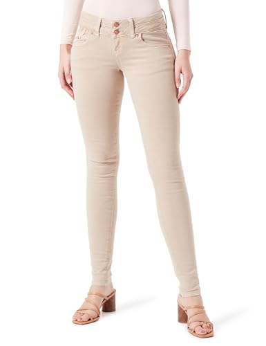LTB Jeans Damen Jeanshose Julita X - Jeans Damen mit Reißverschluss und einfachen 5 Taschen, Flacher Vorderseite und niedriger Taille aus Baumwollmischung - Hell Beige Größe 32/32 von LTB Jeans