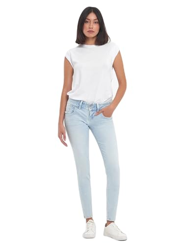 LTB Jeans Damen Jeanshose Julita X - Jeans Damen mit Reißverschluss und einfachen 5 Taschen, Flacher Vorderseite und niedriger Taille aus Baumwollmischung - Hell Blau Größe 25/30 von LTB Jeans