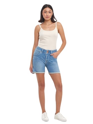 LTB Jeans Damen Jeansshorts Rosina - Bermudashorts mit Reißverschluss und mittlerer Taille hergestellt aus Einer Baumwollmischung - Größe XS in der Farbe Blau LTB Jeans Damen Jeansshorts Rosina - Bermudashorts mit Reißverschluss und mittlerer Taille hergestellt aus Einer Baumwollmischung - Größe XS in der Farbe Blau von LTB Jeans