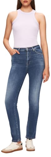 LTB Jeans Damen Jonna 300 - Straight High Rise Basic-5-Pocket Dark Wash Blau aus Baumwollgemisch - Größe W24L30 von LTB Jeans