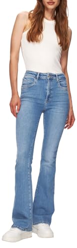 LTB Jeans Damen Jonna 500 - Flare High Rise Basic-5-Pocket Wash Blau aus Baumwollgemisch - Größe W27L32 von LTB Jeans