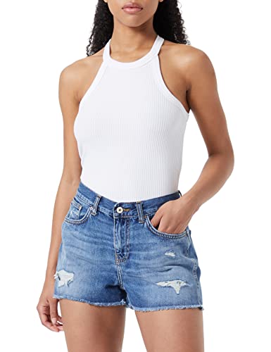 LTB Jeans Damen Layla Jeans-Shorts, Aniela Wash 53666, M von LTB Jeans