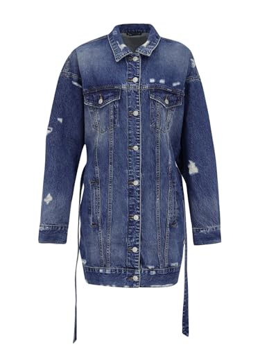 LTB Jeans Damen Louisa Jeansjacke, Marnie Safe Wash 54616, L von LTB Jeans