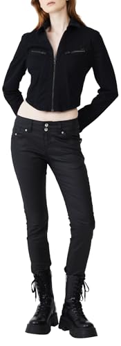 LTB Jeans Damen Molly M Jeans, Black Coated Wash 2835, 24W / 32L LTB Jeans Damen Molly M Jeans, Black Coated Wash 2835, 24W / 32L von LTB Jeans