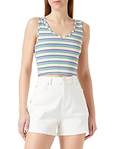 LTB Jeans Damen Nonata Trägershirt/Cami Shirt, Colorful Stripes 5186, S von LTB Jeans