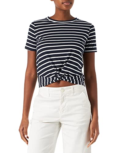 LTB Jeans Damen Nopema T-Shirt, Navy White Stripes 4300, XXL von LTB Jeans