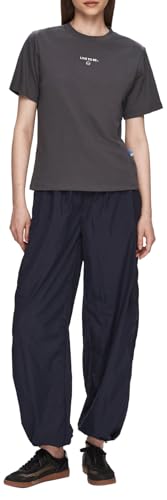 LTB Jeans Damen T-Shirt hergestellt aus Baumwolle in Schwarz Regular - Größe L von LTB