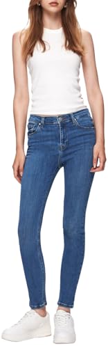 LTB Jeans Damen Tanya B - Skinny Mid Rise Basic-5-Pocket Dark Wash Blau aus Baumwollgemisch - Größe W32L30 von LTB Jeans