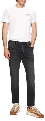 LTB Jeans Herren Hollywood 300 - Straight Mid Rise Basic-5-Pocket Dark Wash Grau aus Baumwollgemisch - Größe W29L34 LTB Jeans Herren Hollywood 300 - Straight Mid Rise Basic-5-Pocket Dark Wash Grau aus Baumwollgemisch - Größe W29L34 von LTB Jeans