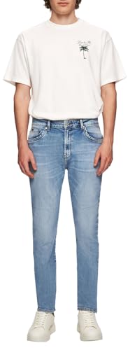 LTB Jeans Herren Hollywood 300 - Straight Mid Rise Basic-5-Pocket Light Wash Blau aus Baumwollgemisch - Größe W34L32 von LTB Jeans