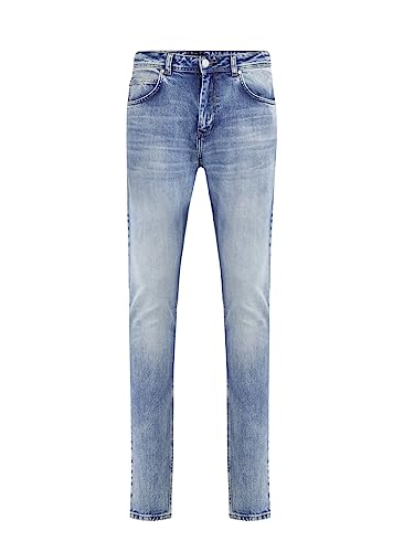 LTB Jeans Herren Jeans Henry X - Jeans Herren Schlank aus Baumwollmischung Slim Denim Light mit Reißverschluss Mittlere Taille - Blau von LTB Jeans