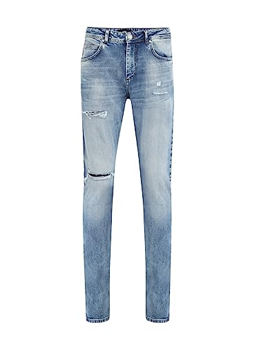 LTB Jeans Herren Jeans Henry X - Jeans Herren Schlank aus Baumwollmischung Slim Denim Light mit Reißverschluss Mittlere Taille - Blau LTB Jeans Herren Jeans Henry X - Jeans Herren Schlank aus Baumwollmischung Slim Denim Light mit Reißverschluss Mittlere Taille - Blau von LTB Jeans