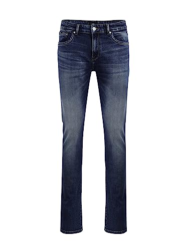 LTB Jeans Herren Jeans Hollywood Z D - Jeans Herren Gerade aus Baumwollmischung Gerade Denim Mittel mit Reißverschluss Mittlere Taille - Blau von LTB Jeans