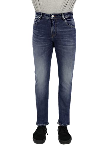 LTB Jeans Herren Jeans Hollywood Z D - Jeans Herren Gerade aus Baumwollmischung Gerade Denim Mittel mit Reißverschluss Mittlere Taille - Blau von LTB Jeans