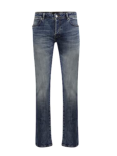 LTB Jeans Herren Jeans Roden - Jeans Herren Regulär aus Baumwollmischung Bootcut Denim Mittel mit Knopfleiste Niedrige Taille - Blau von LTB Jeans