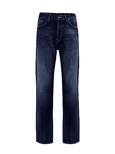 LTB Jeans Herren Jeans Vernon - Jeans Herren Locker aus Baumwollmischung Gerade Denim Dunkel mit Knopfleiste Mittlere Taille - Blau von LTB Jeans