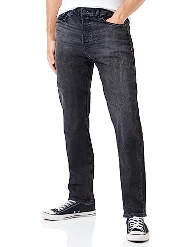 LTB Jeans Herren Jeans Vernon - Jeans Herren Locker aus Baumwollmischung Gerade Denim Dunkel mit Knopfleiste Mittlere Taille - Grau von LTB Jeans