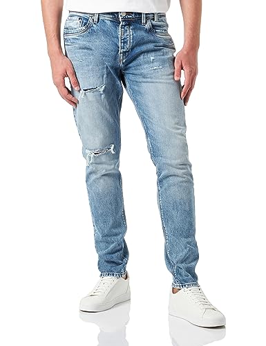 LTB Jeans Herren Jeans Vernon - Jeans Herren Locker aus Baumwollmischung Gerade Denim Dunkel mit Knopfleiste Mittlere Taille - Grau von LTB Jeans