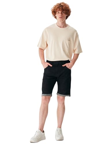 LTB Jeans Herren Jeansshorts Darwin - Shorts Herren Niedrige Taille, Bermudashorts mit Reißverschluss in Schwarz - Größe M LTB Jeans Herren Jeansshorts Darwin - Shorts Herren Niedrige Taille, Bermudashorts mit Reißverschluss in Schwarz - Größe M von LTB Jeans