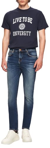 LTB Jeans Herren Joshua 200 - Slim Mid Rise Basic-5-Pocket Dark Wash Blau aus Baumwollgemisch - Größe W38L30 von LTB Jeans