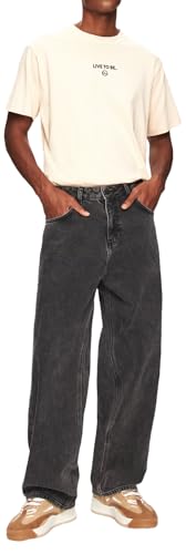 LTB Jeans Herren Marino 5 - Loose Mid Rise Basic-5-Pocket Dark Wash Grau aus Baumwollgemisch - Größe W32L32 LTB Jeans Herren Marino 5 - Loose Mid Rise Basic-5-Pocket Dark Wash Grau aus Baumwollgemisch - Größe W32L32 von LTB Jeans