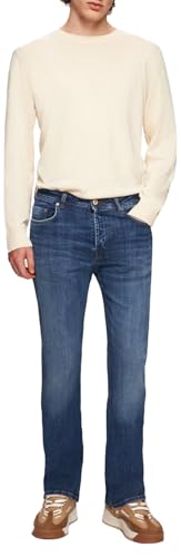 LTB Jeans Herren Tinman 400 - Bootcut Mid Rise Basic-5-Pocket Dark Wash Blau aus Baumwollgemisch - Größe W34L32 von LTB Jeans