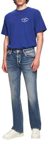 LTB Jeans Herren Tinman 401 - Bootcut Mid Rise Basic-5-Pocket Medium Wash Blau aus Baumwollgemisch - Größe W30L30 von LTB Jeans
