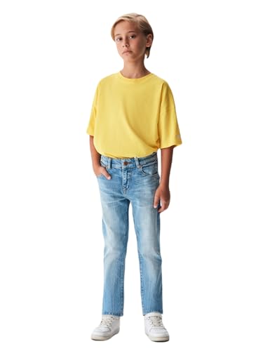 LTB Jeans Jungen-Jeanshosen Rafiel B Gerade Mittlere Taille mit Reißverschluss aus Baumwollmischung in Lightblau - Größe 164CM von LTB Jeans