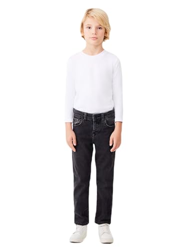 LTB Jeans Jungen-Jeanshosen Rafiel B Gerade Mittlere Taille mit Reißverschluss in Dunkelgrau - Größe 134CM von LTB Jeans