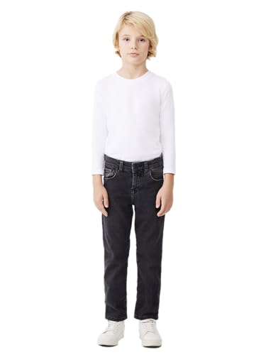 LTB Jeans Jungen-Jeanshosen Rafiel B Gerade Mittlere Taille mit Reißverschluss in Dunkelgrau - Größe 146CM von LTB Jeans