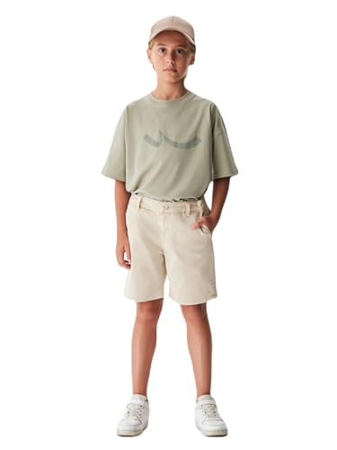 LTB Jeans Shorts für Jungen Hanere Chinoshorts aus Baumwollmischung Mittlere Taille in Cremefarben - Größe 158CM von LTB Jeans