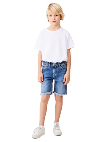 LTB Jeans Shorts für Jungen Lance B Bermudas Slim Mittlere Taille mit Reißverschluss in Blau aus Baumwollmischung - Größe 158CM von LTB Jeans