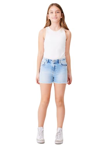 LTB Jeans Shorts für Mädchen Layla G Bermudas Slim Mittlere Taille mit Reißverschluss in Blau aus Baumwollmischung - Größe 146CM von LTB Jeans