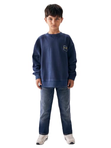 LTB Jeans Sweatshirts für Jungen Tayege Regulär Casual Pullover Langarm mit Crew Neck zum Überziehen aus 100% Baumwolle in Blau - Größe 116CM LTB Jeans Sweatshirts für Jungen Tayege Regulär Casual Pullover Langarm mit Crew Neck zum Überziehen aus 100% Baumwolle in Blau - Größe 116CM von LTB Jeans