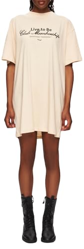 LTB Jeans T-Shirt Kleid Yenafe aus Cotton in Beige - Größe M LTB Jeans T-Shirt Kleid Yenafe aus Cotton in Beige - Größe M von LTB Jeans