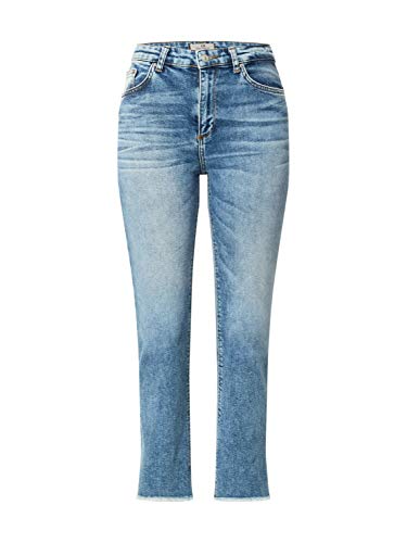 LTB Lynda Cropped Flare Jeans High Waist Bootcut Stretchjeans Damen Denim, Farbe:blau, Hosengrößen:W31, Hosenlänge:L25 von LTB Jeans