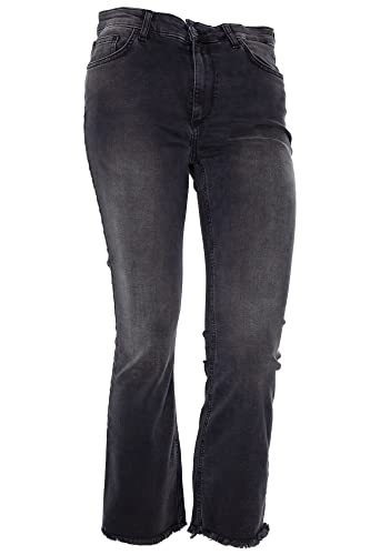 LTB Lynda Cropped Flare Jeans High Waist Bootcut Stretchjeans Damen Denim, Farbe:schwarz, Hosengrößen:W31, Hosenlänge:L25 von LTB Jeans